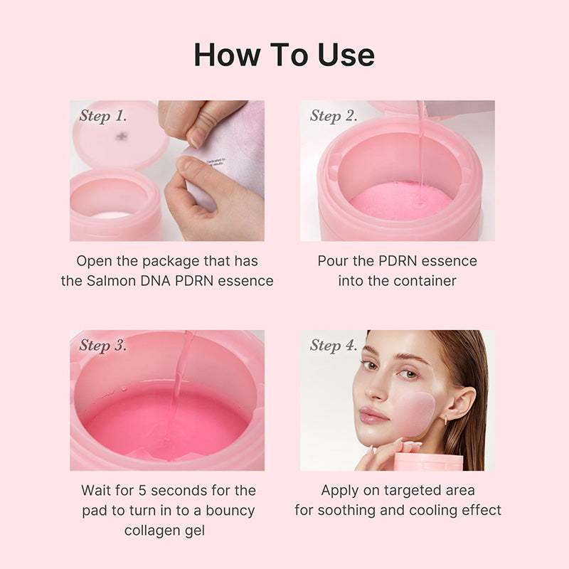 PDRN Pink Collagen Toning Gel Toner Pad
