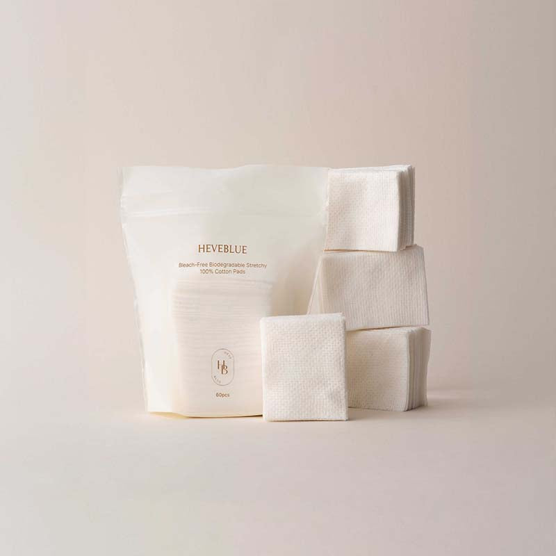 Bleach-Free Biodegradable Stretchy 100% Cotton Pads