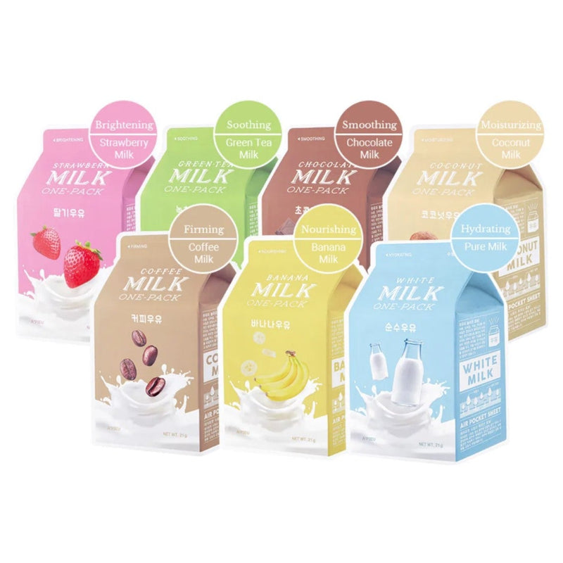  Milk One Pack #Green Tea Milk - Korean-Skincare