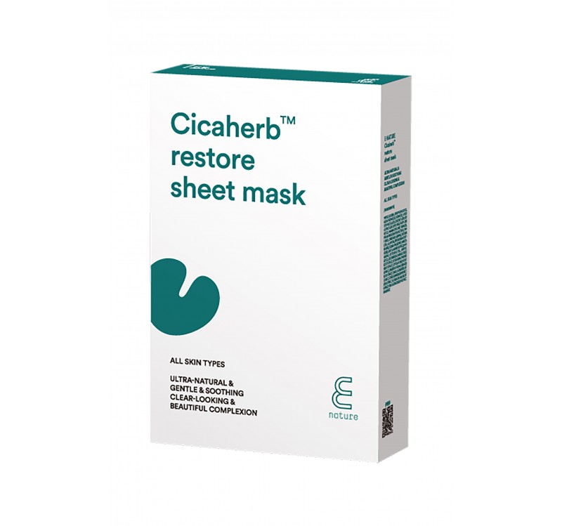 Enature Cicaherb Restore Sheet Mask - Korean-Skincare