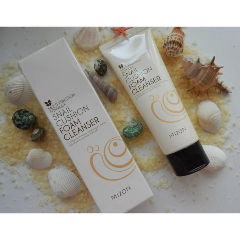 Mizon Snail Cushion Foam Cleanser - Korean-Skincare