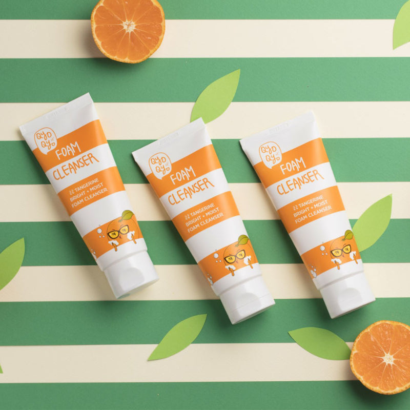  Tangerine Bright+Moist FOAM CLEANSER - Korean-Skincare